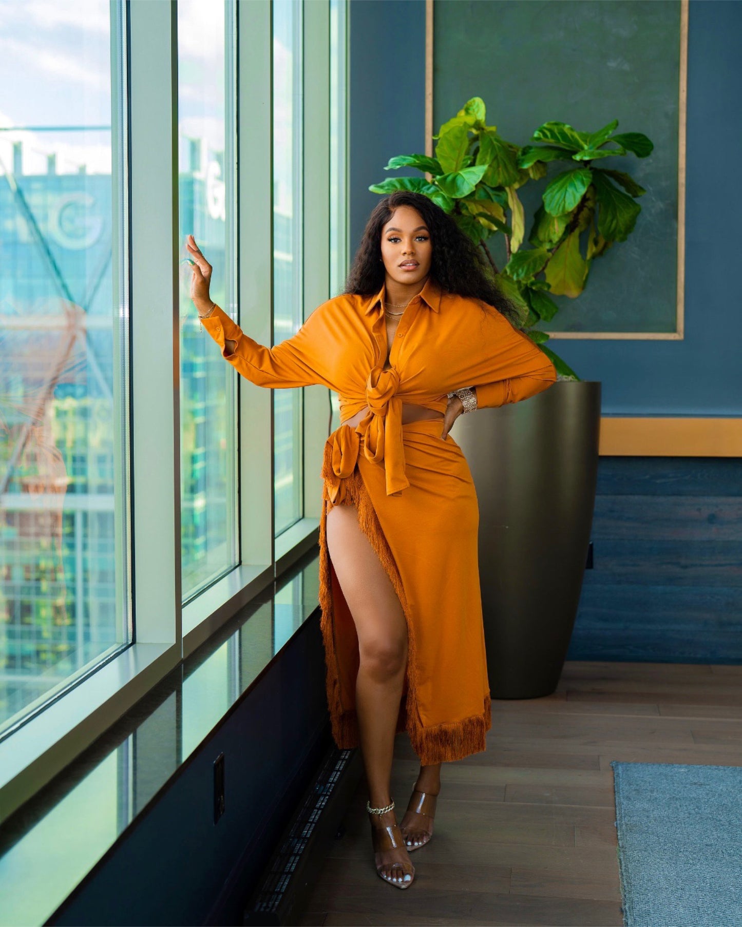 Gold Getaway Skirt Set